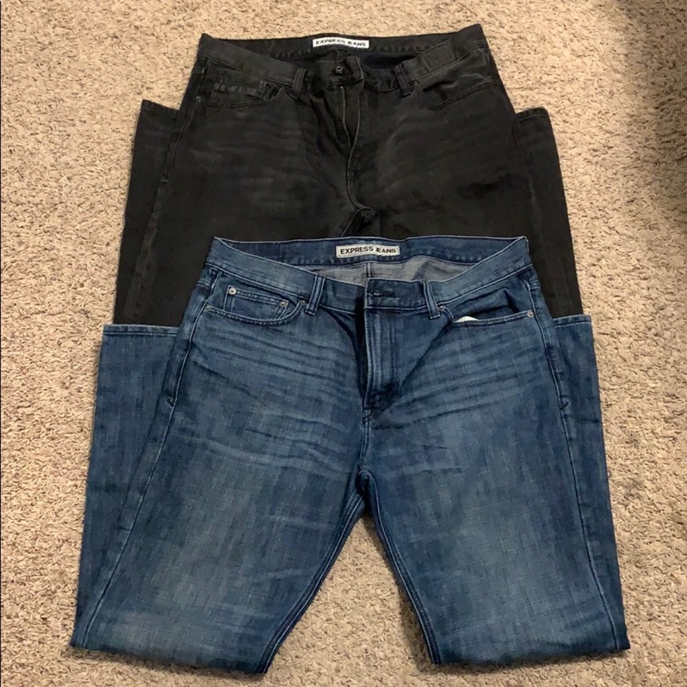 2 basically NWOT men’s express jeans!!